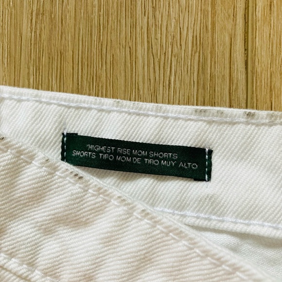 NWT Wild Fable Highest Rise White Denim Mom Shorts - Picture 3 of 8
